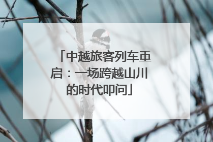 中越旅客列车重启：一场跨越山川的时代叩问